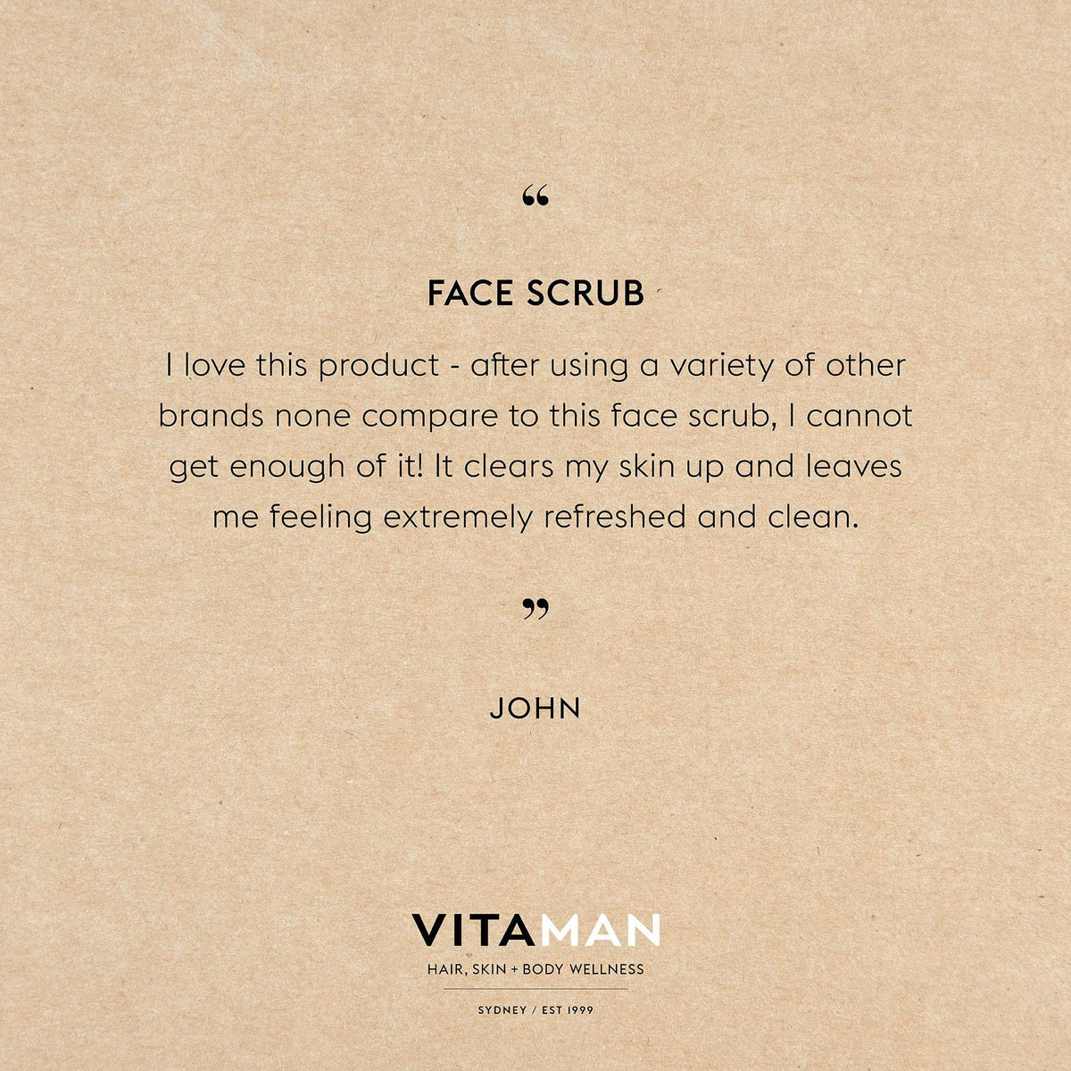 Face Scrub 100ml - Vitaman