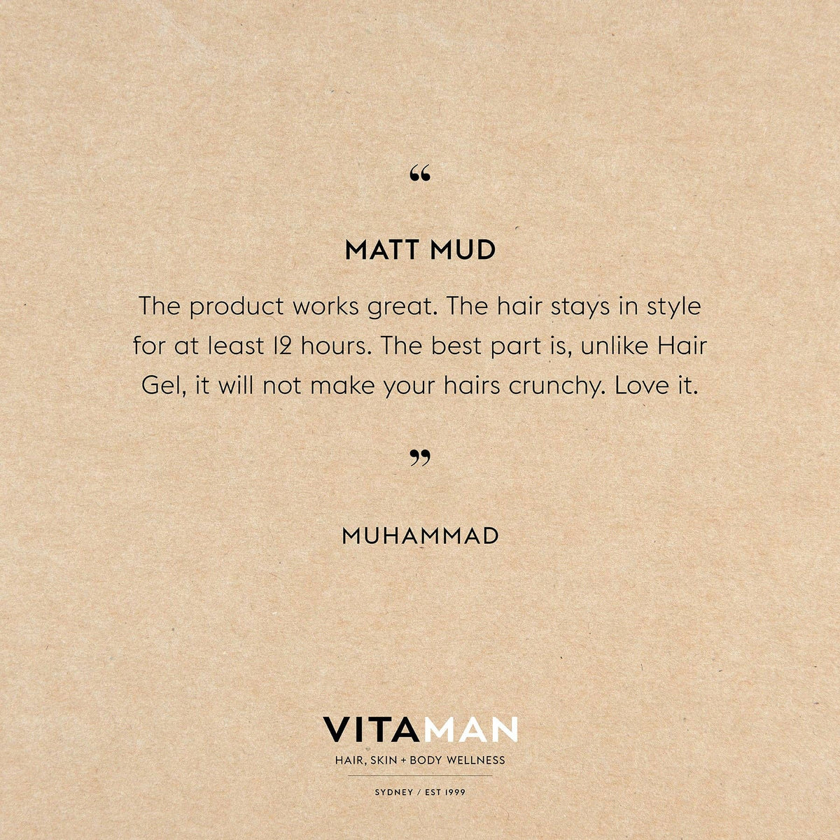 Matt Mud (Max hold) 100g - Vitaman